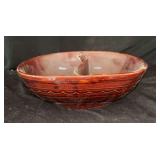 Stoneware Divided Serving Dish