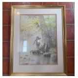 Framed Paul Hughes Fishing Print