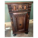 Ornate Carved Wood Cabinet