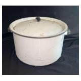 White Enamel Stock Pot