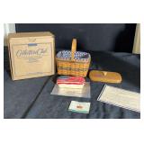 Longaberger J.W. Collection Miniature Basket & Cake Set