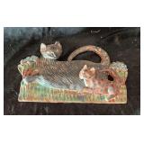 Carl Stewart Pottery Cat Wall Hanging