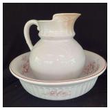 Ceramic Pitcher and Wash Basin Set