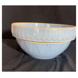 Large Blue Stoneware Mixing Bowl