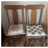 Pair of Wooden Chairs
