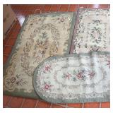 Group of Decorative Floral Rugs
