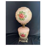 Painted Rose Parlor Lamp