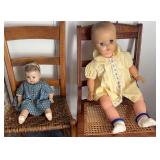 Pair of Composition Dolls