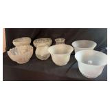 Assorted Glass Lamp Shades