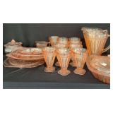 Pink Depression Glass Collection