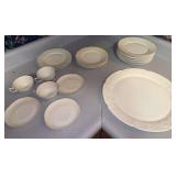 H&Co France White Porcelain Dinnerware Set