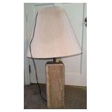 Table Lamp with Stone Base