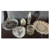 Clear Pressed Glass Assortment