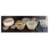 Assorted Glass Light Fixture Components
