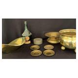 Benedictine Bottle and Brass Decor