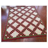 Red and Green Pattern Quilt