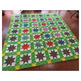 Star Pattern Quilted Blanket