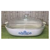 Corning Ware Blue Floral 10" Casserole Dish with Lid