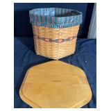 Longaberger Basket with Liner and Lid