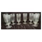 Set of Stemmed Drinking Glasses
