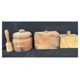 Wooden Butter Mold and Press Assortment