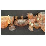 Pink Depression Glassware Collection