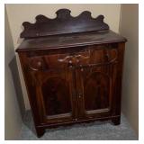 Wood Cabinet with Drawer and Doors
