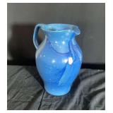 Blue Glazed Pitcher