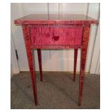 Red Accent Table