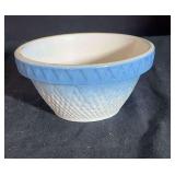 Small Blue and White Stoneware Bowl