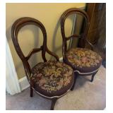 Pair of Floral Upholstered Chairs