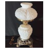 Milk Glass Parlor Lamp