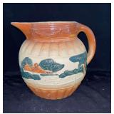 Hand Painted Stoneware Pitcher