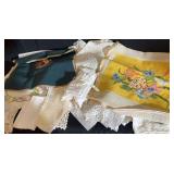 Needlepoint and Crochet Linen Assortment
