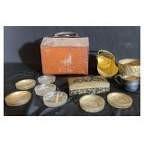 Various Metal and Glass Decorative Items
