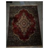 Red Patterned Area Rug