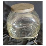 Glass Jar with Wire Stand