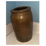 Brown Stoneware Crock