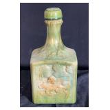 Green Glazed Ceramic Decanter with Music Box