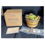 Longaberger J.W. Collection Miniature Corn Basket 2002 Edition