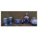 Cobalt Blue Glass Assortment