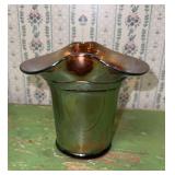 Iridescent Carnival Glass Vase