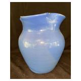 Bybee Blue Glazed Ceramic Vase