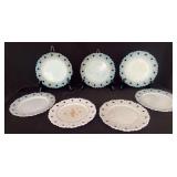 Decorative Milk Glass Plate Collection