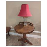 Accent Table with Lamp