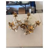 Metal Floral Chandelier Frame