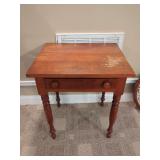Small Wooden Table with Drawer