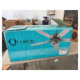 Quorum International Breeze Ceiling Fan with Bulbs