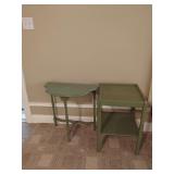 Pair of Green Painted Tables