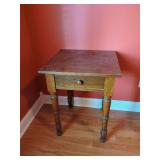 Wooden Side Table with Drawer